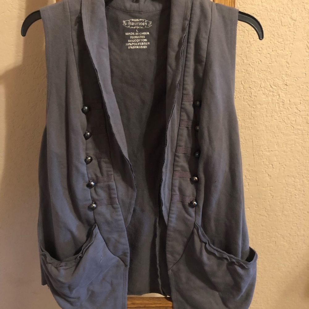 Gray cardigan